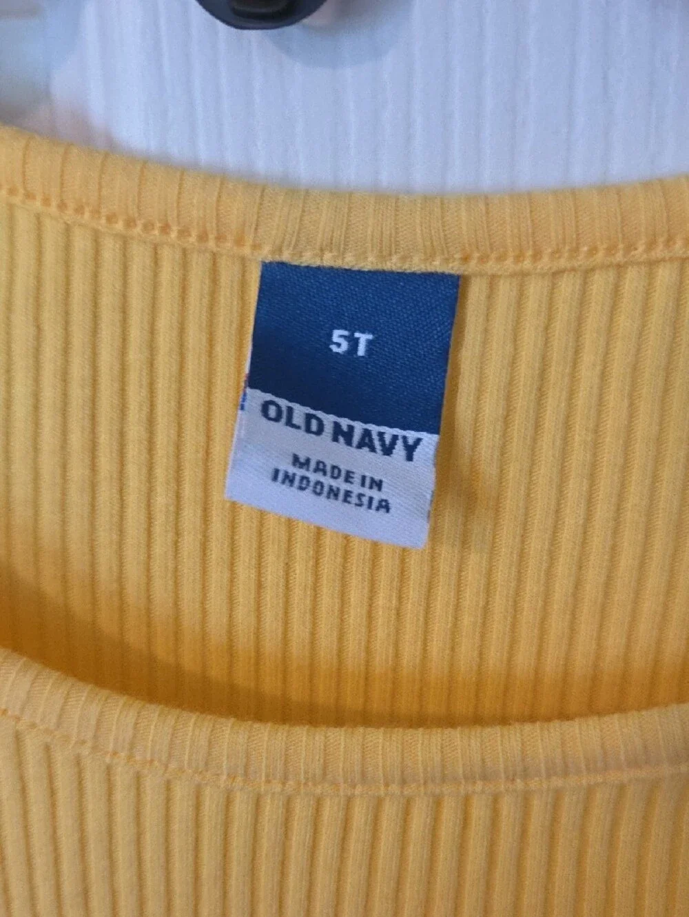 Old Navy Bright Yellow Ribbed Pocket Dress for Girls
